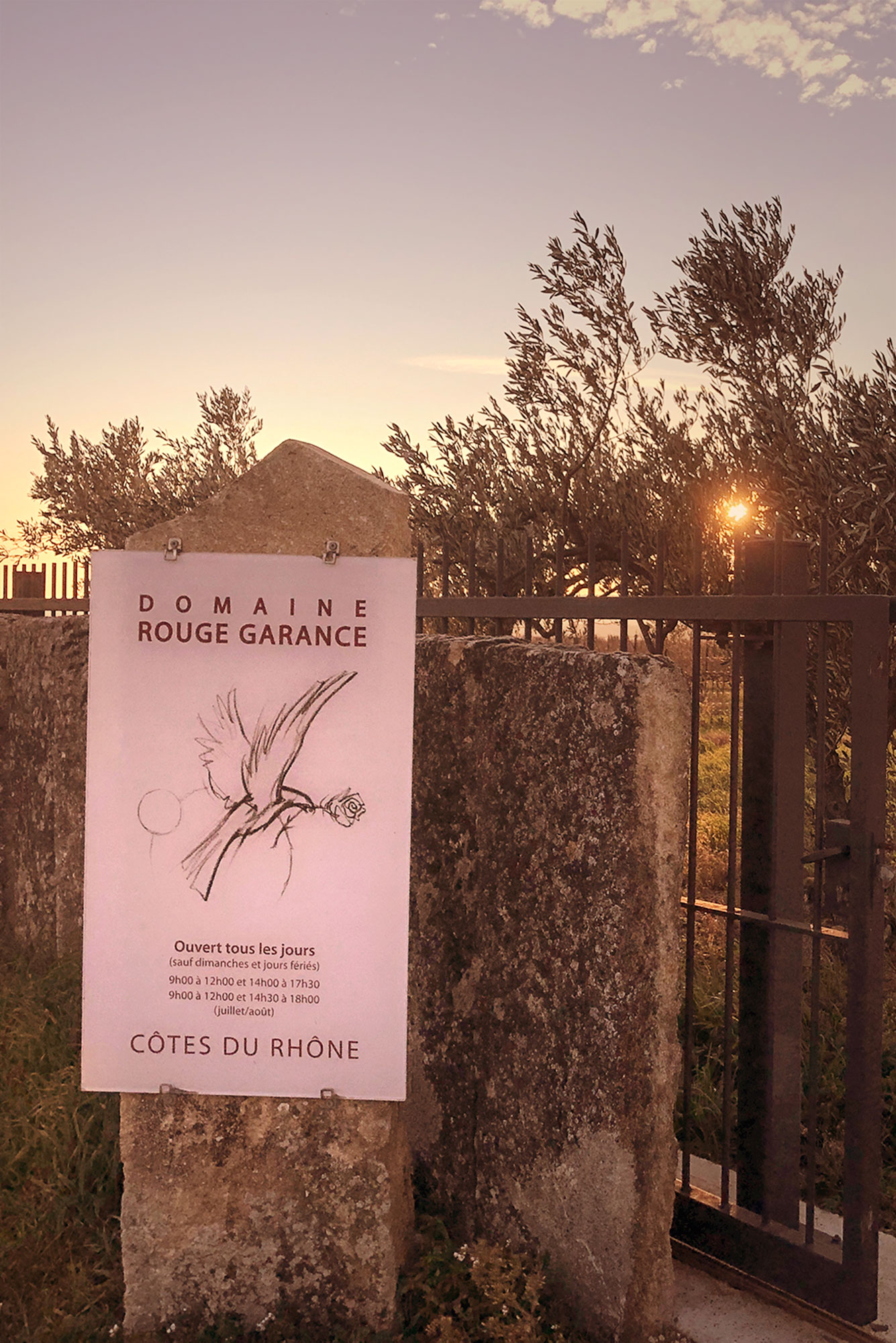 Rouge Garance, des vins natures de Saint-Hilaire d'Ozilhan (Cotes du Rhone)